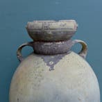 Beeldje - Ceremoniéle voedsel pot met een beschilderd decor