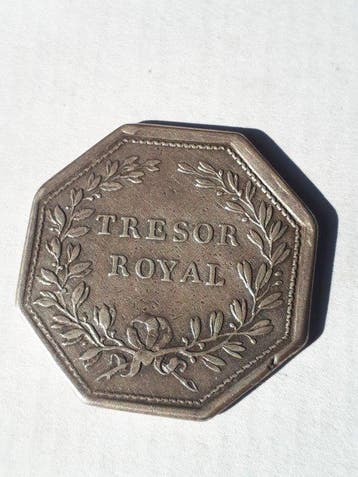 France. Jeton en argent Louis XVI. Trésor Royal (Sans prix