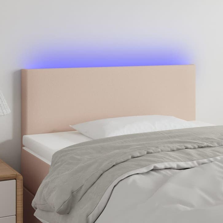 vidaXL Hoofdbord LED 80x5x78/88 cm kunstleer, Huis en Inrichting, Slaapkamer | Bedden, Nieuw, Verzenden