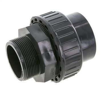 PVC Rechte Lijmmof 63mm x Buitendraad R 2 EPDM, Verzenden