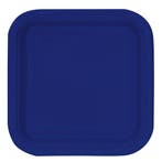 Blauwe Borden Vierkant 18cm 16st, Verzenden, Nieuw