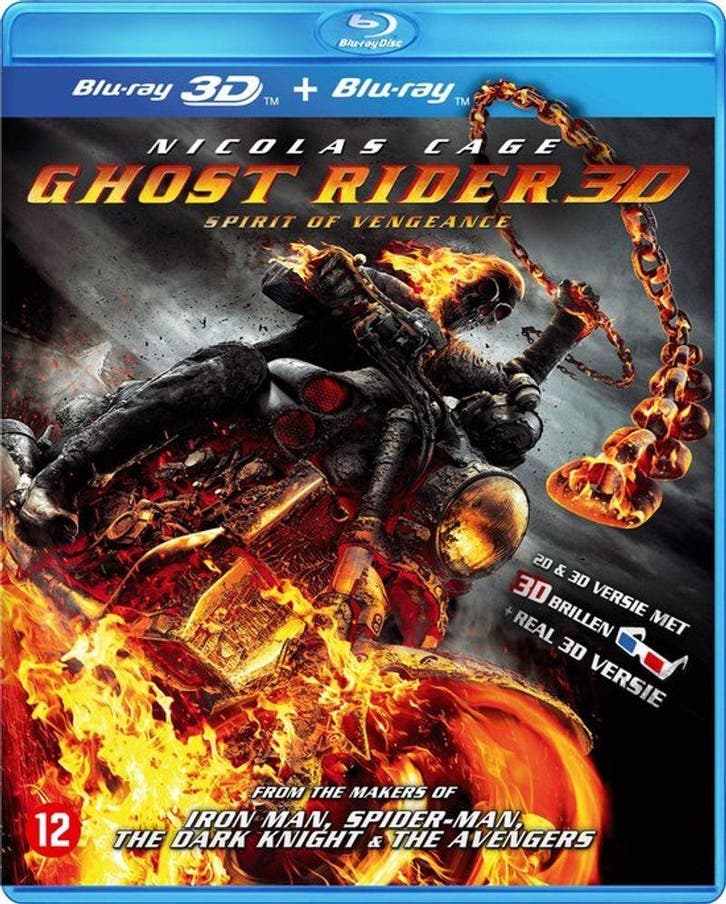 Ghost Rider: Spirit Of Vengeance (3D) (Alleen 3D Blu-ray, ge, Cd's en Dvd's, Blu-ray, Actie, Verzenden