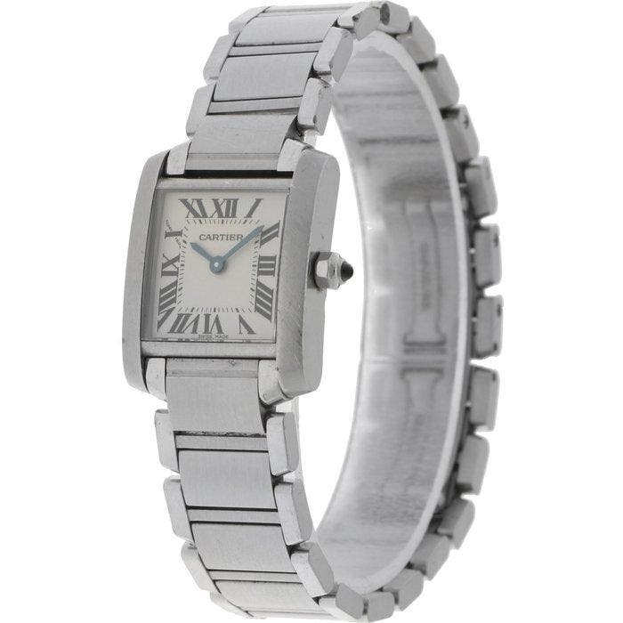 Cartier - Tank Française - W51008Q3 / 3217 - Dames -, Bijoux, Sacs & Beauté, Montres | Hommes
