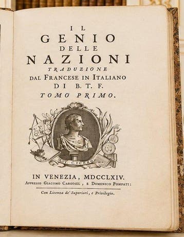 De La Borde - Il Genio delle Nazioni - 1764, Antiek en Kunst