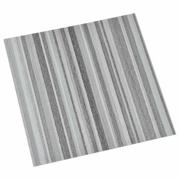 vidaXL Zelfklevende Vloerplanken Grijs en Zwart 30,5 x 30,5, Verzenden