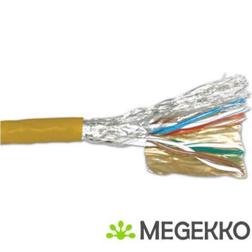 ACT CAT6 S/FTP PVC soepel patch geel 305 m, Verzenden