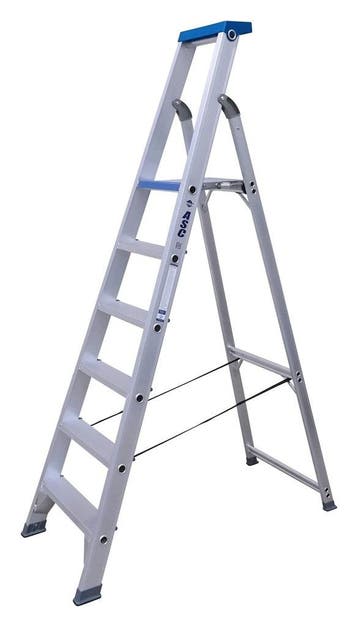 Aluminium bordestrap 6 treden, Doe-het-zelf en Bouw, Ophalen of Verzenden, Nieuw