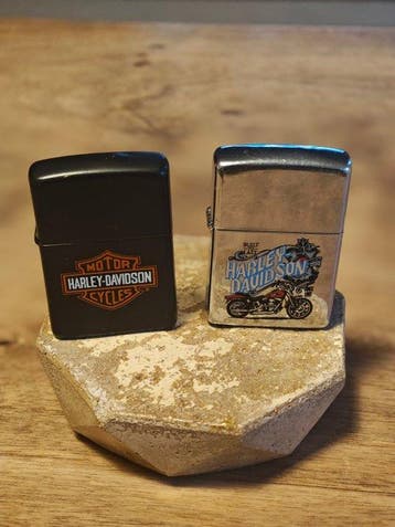 Zippo - Set of 2 Zippo Harley-Davidson Lighters – Black