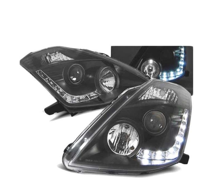 PHARES LED POUR NISSAN 350Z 03-05 NOIR, Autos : Pièces & Accessoires, Éclairage, Envoi