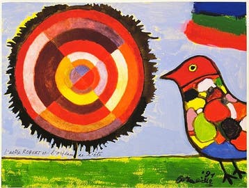 Corneille (1922-2010) - Hommage au peintre Robert Delaunay