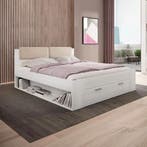 Houten Bed met Lade Genua - Wit - Bedframe 160 x 200, Verzenden, Nieuw