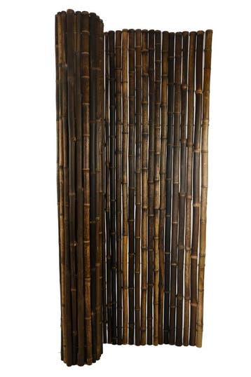 Zwarte bamboemat 25-35mm 150 x 180 cm, Tuin en Terras, Verzenden, Nieuw