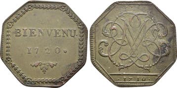 Jeton 1710/1720 Frankreich Normandie, Verzenden