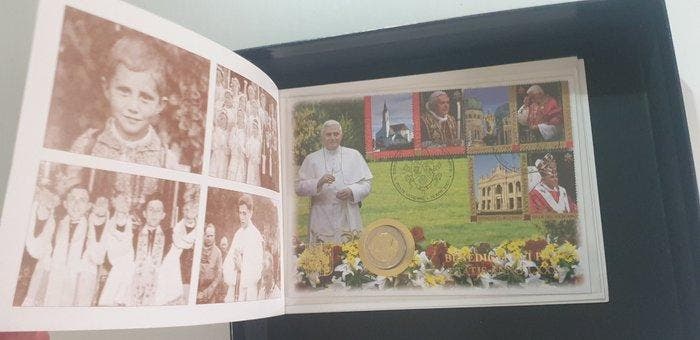 Vaticaan. 2 Euro 2007 80° Benedetto XVI - Busta Filatelico, Timbres & Monnaies, Monnaies | Europe | Monnaies non-euro