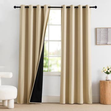 Pony Dance Isolerende Gordijnen 140x220cm - Bespaar op je..., Verzenden, Nieuw, Beige