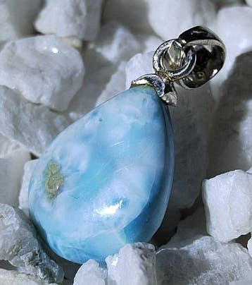 Larimar hanger - Hoogwaardige kwaliteit - 19,15 ct- 3.82 g