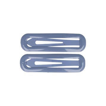 Haarspeld Klikklak 7cm - Epoxy - Blauw - Set van 2, Nieuw