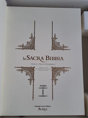IT: La Sacra Bibbia - Curcio Aurea 2005 - 2 voll. pelle