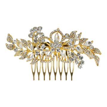 Haarspeld Sierkam Opsteekkam 9cm - Bloemvorm - Strass, Handtassen en Accessoires, Nieuw