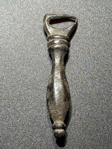 Viking periode Brons Zeldzaam Warriors Amulet gevormd als