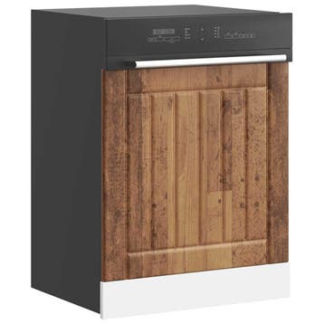 vidaXL Vaatwaspaneel Lucca bewerkt hout oud houtkleurig, Huis en Inrichting, Verzenden, Nieuw