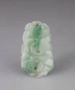 Hanger Chinees Plaat - Draak - Jade Blanc Jadeite (niet