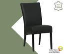 Leren eetkamerstoel Just - Toledo Nero (zwart) - Poten hout, Huis en Inrichting, Stoelen, Bohemian, Eigentijds, Klassiek, Retro, Romantisch, Scandinavisch