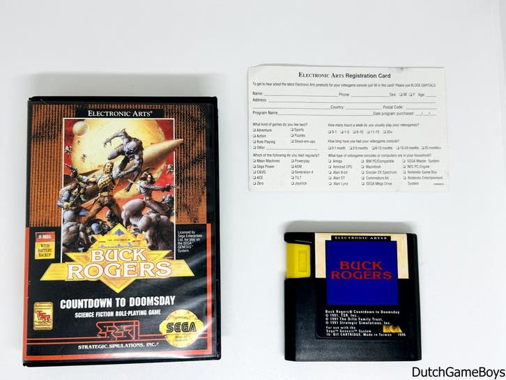 Sega Genesis - Buck Rogers - Countdown To Doomsday + Reg. Ca, Games en Spelcomputers, Spelcomputers | Sega, Gebruikt, Verzenden