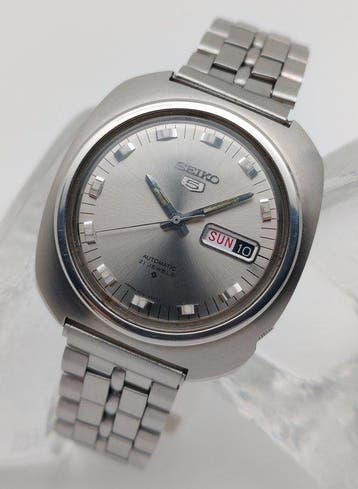 Seiko - Seiko 5 - Jumbo - Sunburst Grey - Single Bead -