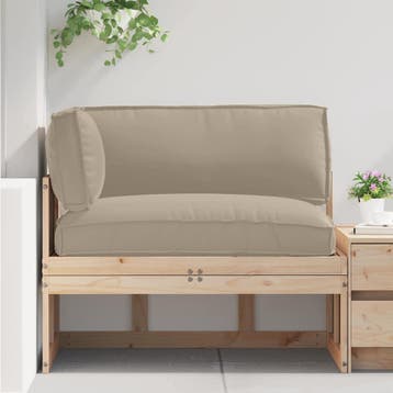 vidaXL Pallet Kussen Set 3 pcs Taupe Oxford Stof, Verzenden, Nieuw