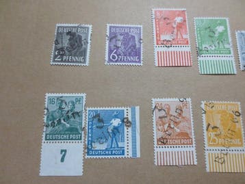 Occupation alliée - Allemagne (zone soviétique) 1948 -, Gestempeld