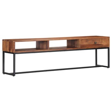 vidaXL Tv-meubel 160x30x45 cm massief acaciahout, Huis en Inrichting, Verzenden, Nieuw