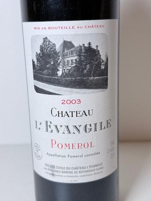 2003 Château LÉvangile - Pomerol - 1 Fles (0,75 liter), Verzamelen, Wijnen