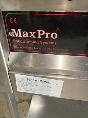 Max Pro Electrische Bain-Marie 3 Baks, Ophalen of Verzenden, Nieuw in verpakking