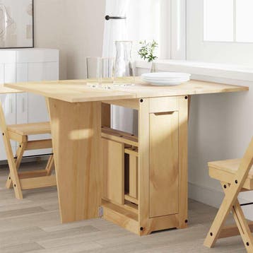 vidaXL Eettafel Corona inklapbaar massief grenenhout, Huis en Inrichting, Verzenden, Nieuw