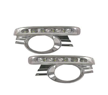 Grilles Feux Diurnes Pour Mercedes Classe C W204 07-10 +Anti, Autos : Pièces & Accessoires, Verzenden