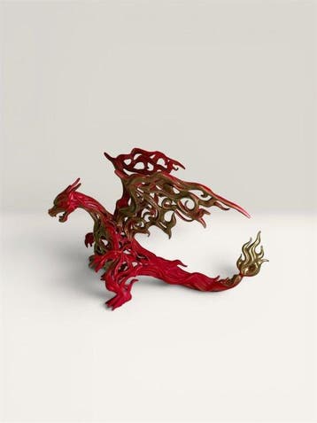 Svroa Studio - Figuur - Charizard Custom Red & Gold Metallic