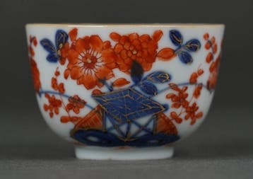 Qianlong (1735-1796) - Tasse et soucoupe - Peonies,, Antiquités & Art
