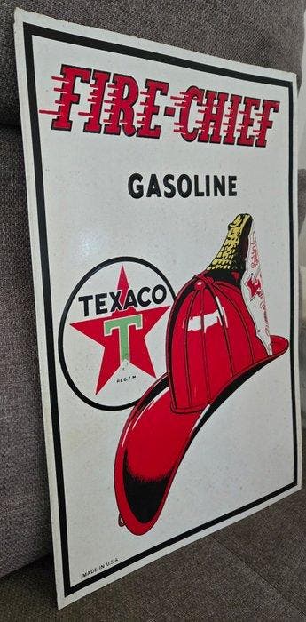 Texaco - Texaco - Enseigne publicitaire - Acier, Aluminium