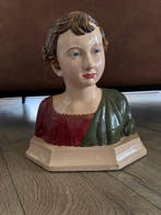 Statue, Religieuze buste van het kind Jezus - 37 cm -, Antiek en Kunst