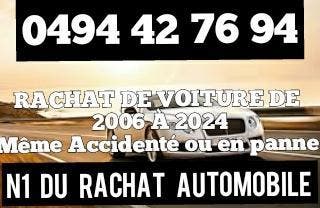 N1 DU RACHAT AUTOMOBILE DANS TOUTE LA BELGIQUE accidentée, Auto diversen, Auto Inkoop