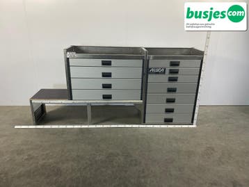 Aluca bedrijfswageninrichting 2250x420x1050mm (3202), Verzenden, Gebruikt