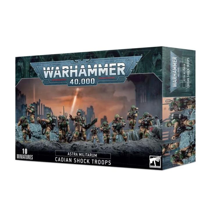 Warhammer 40,000 Astra Militarum Cadian Shock Troops, Hobby en Vrije tijd, Wargaming, Ophalen of Verzenden