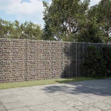 vidaXL Schanskorf 900x50x200 cm gegalvaniseerd ijzer, Tuin en Terras, Verzenden, Nieuw