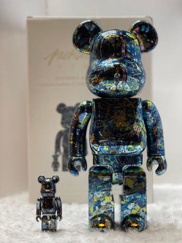 Medicom Toy - Be@rbrick 400% & 100% Jackson Pollock Studio