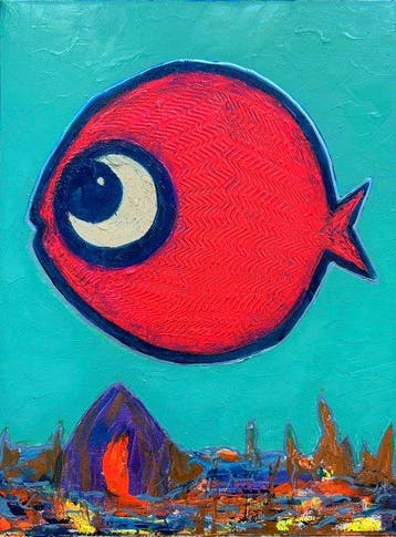 Denis Kuvayev (1971) - Goldfish on golden bottom - No