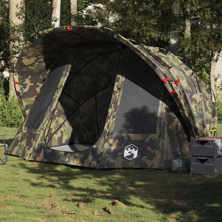 vidaXL Vistent 5-persoons waterdicht camouflage, Caravanes & Camping, Tentes, Envoi