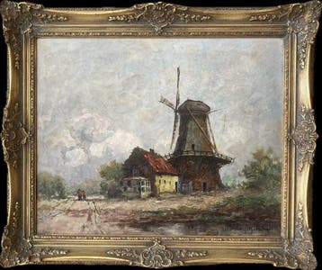 Nederlandse school (XX) - Windmill Scene