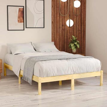 vidaXL Bedframe massief hout 180x200 cm, Verzenden, Nieuw