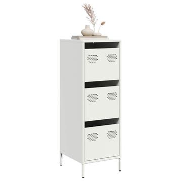 vidaXL Hoge kast 39x35x103,5 cm staal zwart, Verzenden, Nieuw